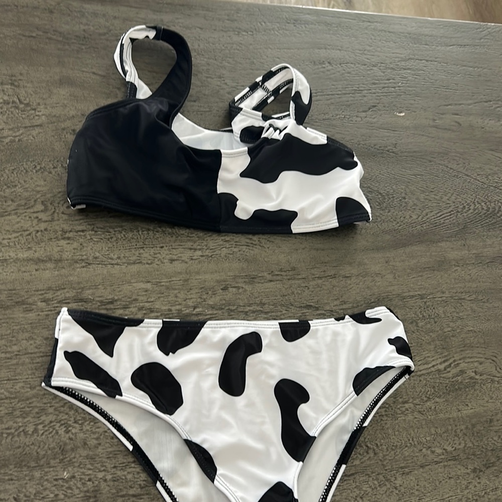 Cow print bikini